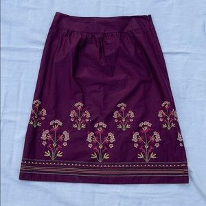 Talbots 100% Lightweight Cotton A-Line Skirt Sz. 6